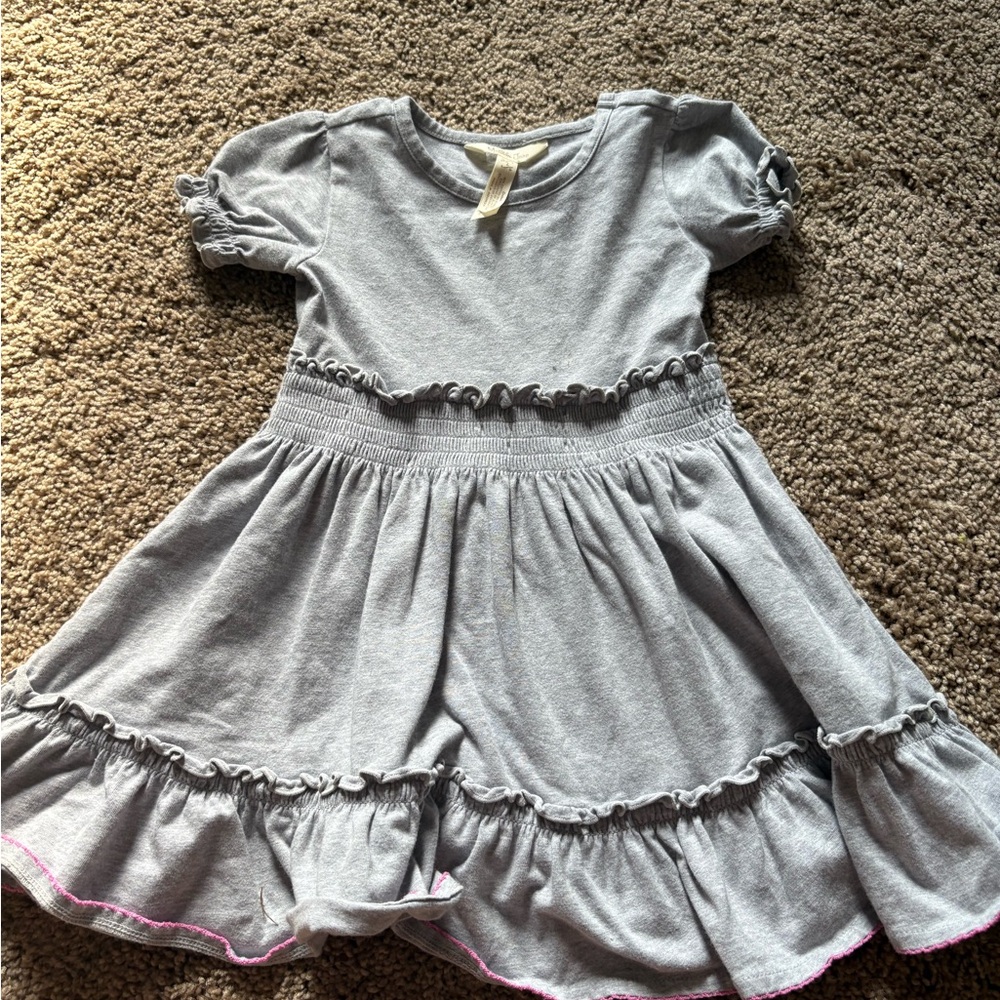 Matilda Jane Gray Ruffle Kids Dress